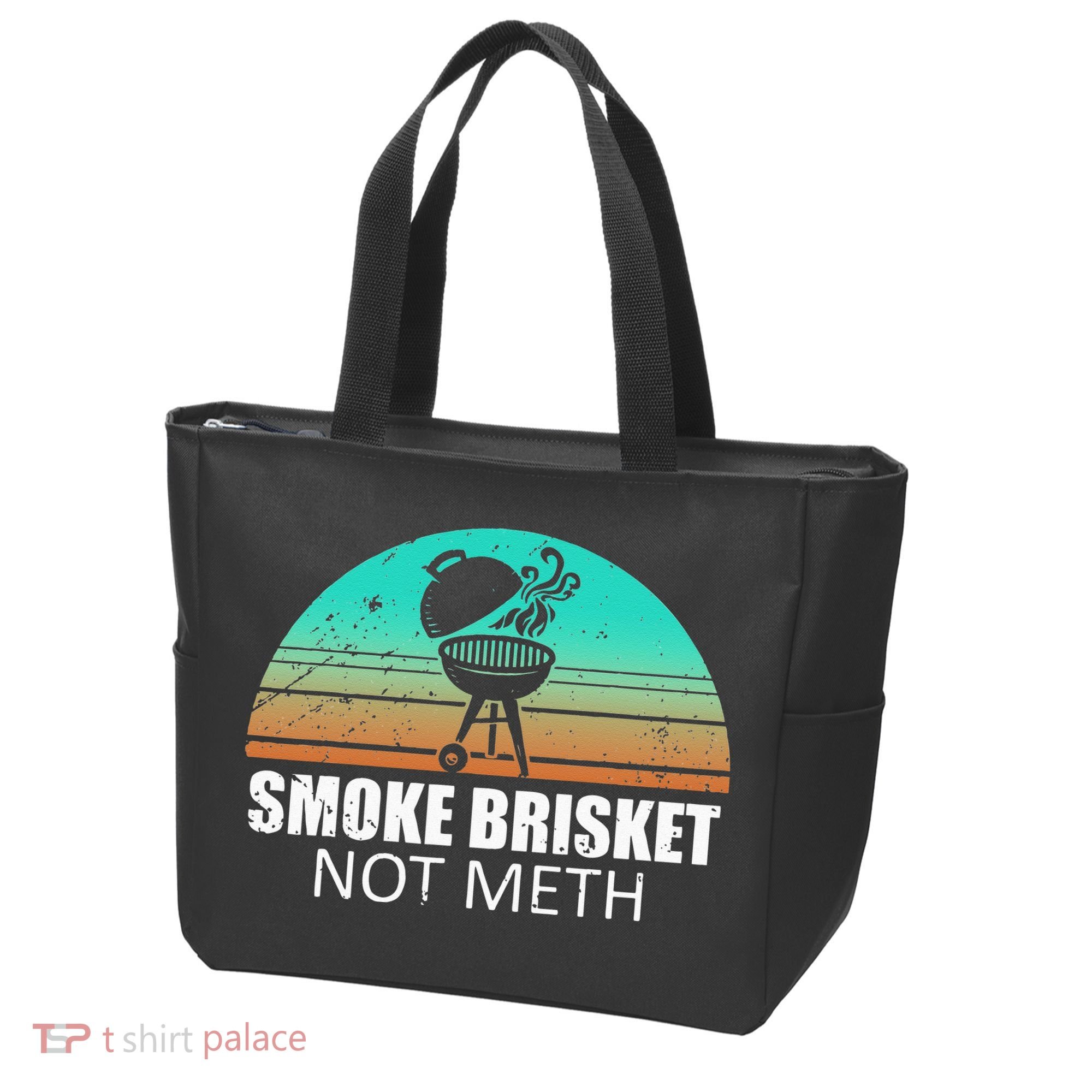 Smoke Brisket Not Mesh Crack Grilling Smoking Father Tote Bag