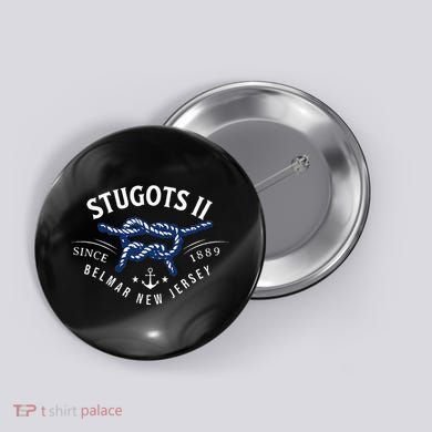 Stugots Belmar Nj Rope Retro Sarcastic Funny Boating Button