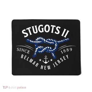 Stugots Belmar Nj Rope Retro Sarcastic Funny Boating Mousepad