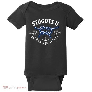 Stugots Belmar Nj Rope Retro Sarcastic Funny Boating Baby Bodysuit
