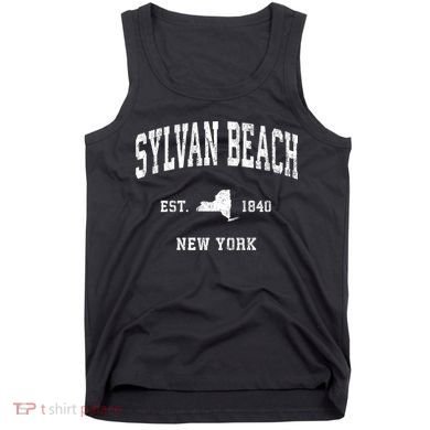 Sylvan Beach New York Ny Vintage Athletic Tank Top
