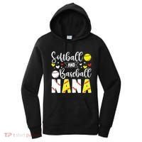 Softball Baseball Nana Grandma Baseball Softball Nana Gift Women's Hoodie thumb 0
