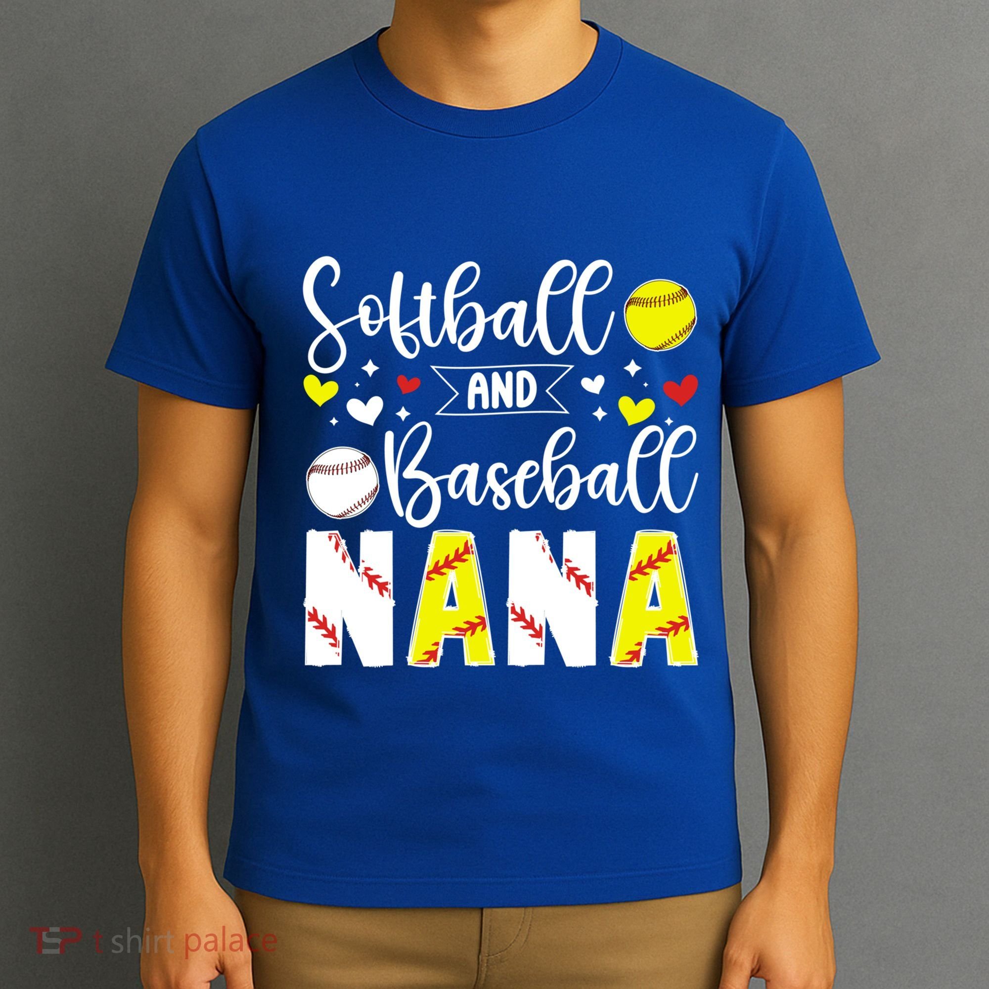 Softball Baseball Nana Grandma Baseball Softball Nana Gift T-Shirt