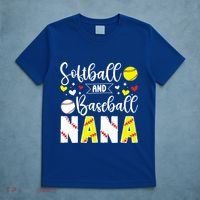 Softball Baseball Nana Grandma Baseball Softball Nana Gift T-Shirt thumb 5