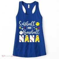 Softball Baseball Nana Grandma Baseball Softball Nana Gift Women's Tank Top thumb 0
