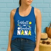 Softball Baseball Nana Grandma Baseball Softball Nana Gift Women's Tank Top thumb 2