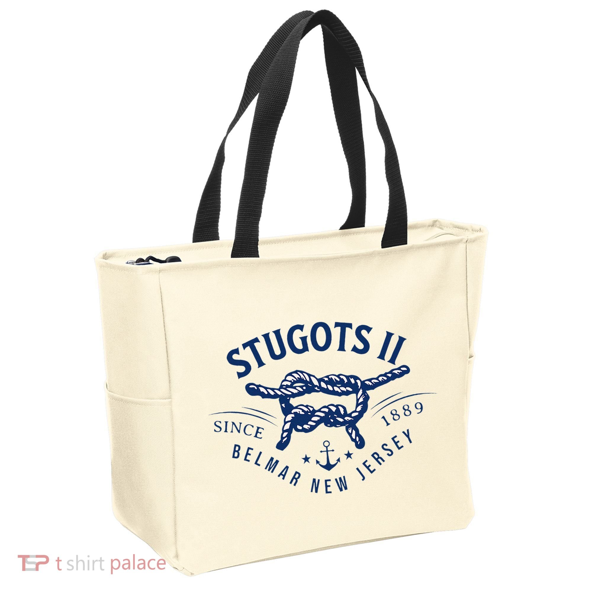 Stugots Belmar Nj Anchor Distressed Sarcastic Boating Tote Bag