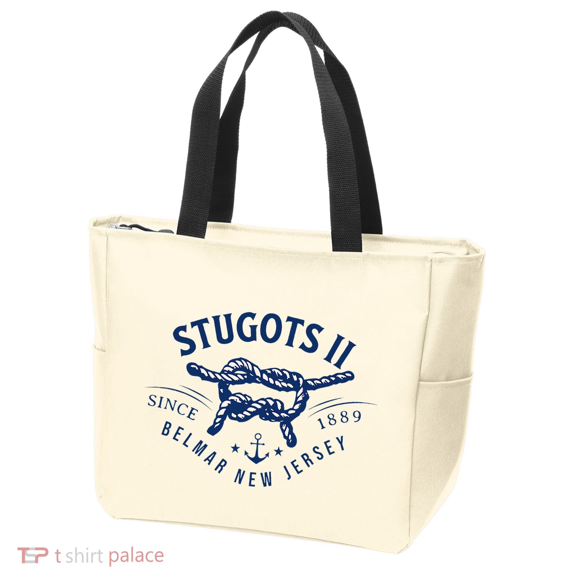 Stugots Belmar Nj Anchor Distressed Sarcastic Boating Tote Bag