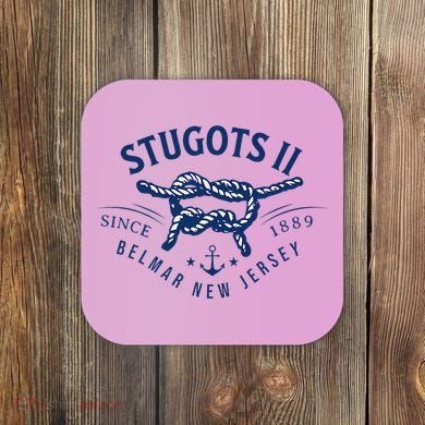 Stugots Belmar Nj Anchor Distressed Sarcastic Boating Coaster