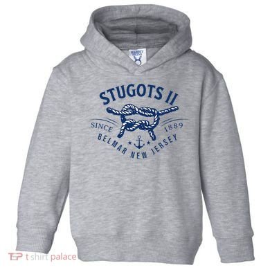 Stugots Belmar Nj Anchor Distressed Sarcastic Boating Toddler Hoodie
