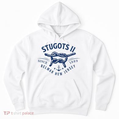 Stugots Belmar Nj Anchor Distressed Sarcastic Boating Hoodie