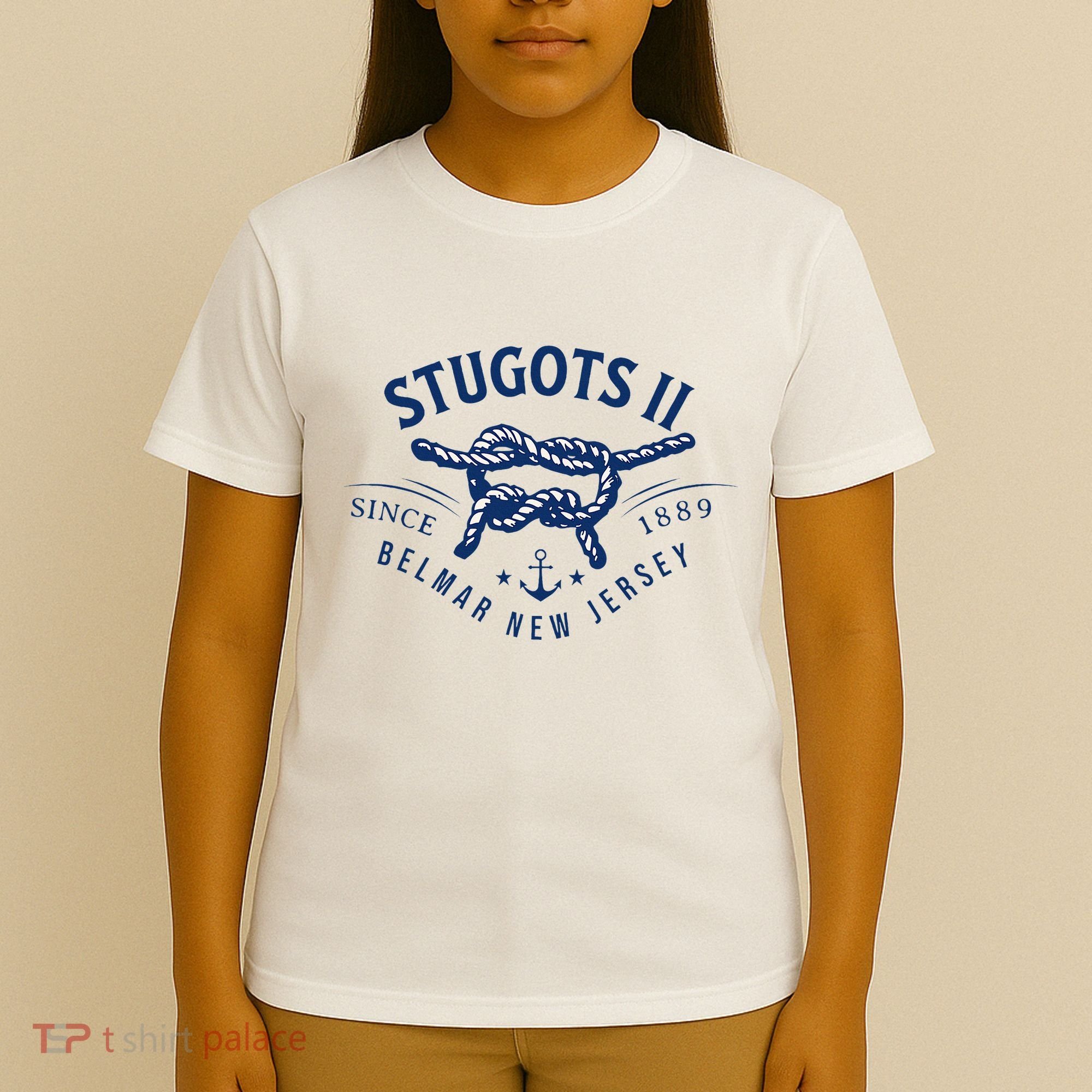 Stugots Belmar Nj Anchor Distressed Sarcastic Boating T-Shirt