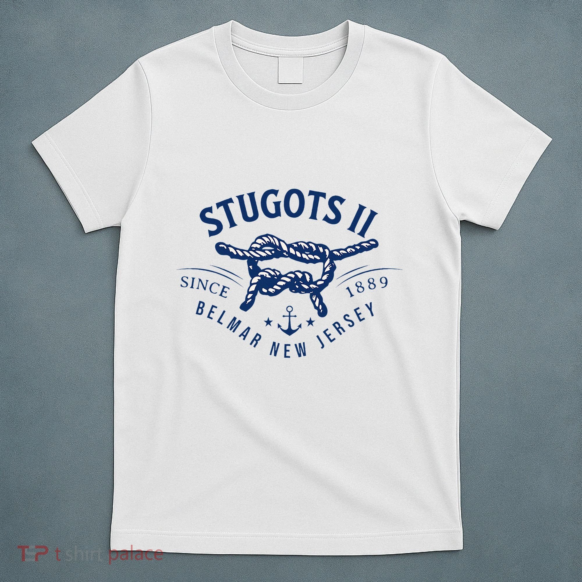 Stugots Belmar Nj Anchor Distressed Sarcastic Boating T-Shirt