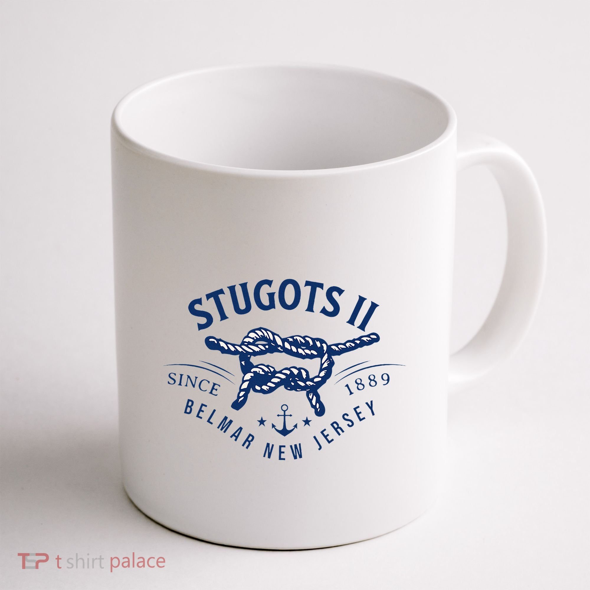 Stugots Belmar Nj Anchor Distressed Sarcastic Boating Coffee Mug
