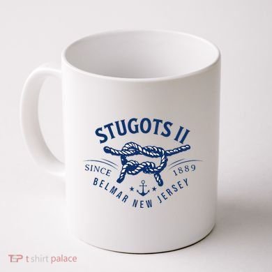 Stugots Belmar Nj Anchor Distressed Sarcastic Boating Coffee Mug