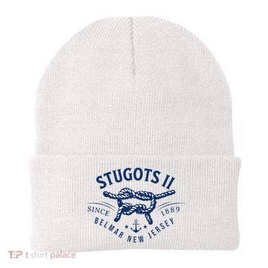Stugots Belmar Nj Anchor Distressed Sarcastic Boating Beanie