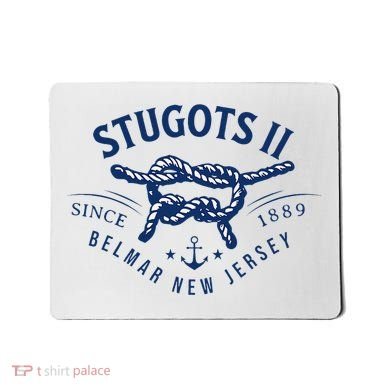 Stugots Belmar Nj Anchor Distressed Sarcastic Boating Mousepad