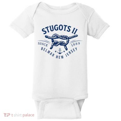 Stugots Belmar Nj Anchor Distressed Sarcastic Boating Baby Bodysuit