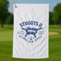 Stugots Belmar Nj Anchor Distressed Sarcastic Boating Golf Towel thumb 1