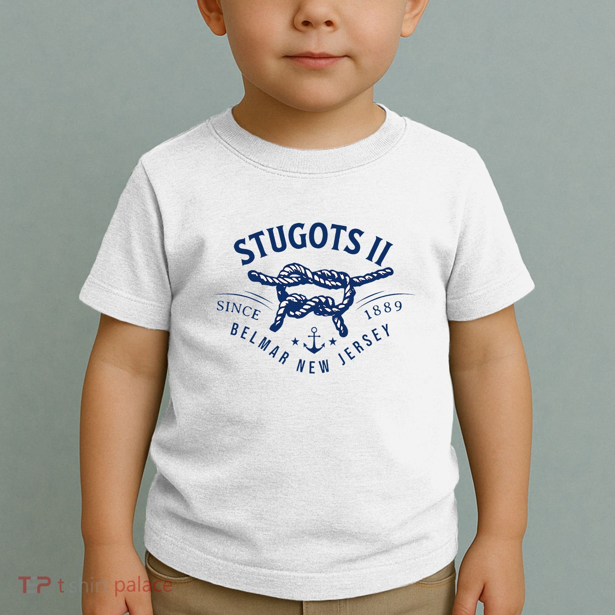Stugots Belmar Nj Anchor Distressed Sarcastic Boating Toddler T-Shirt