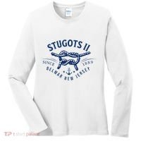 Stugots Belmar Nj Anchor Distressed Sarcastic Boating Women's Long Sleeve Shirt thumb 0