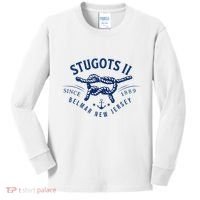 Stugots Belmar Nj Anchor Distressed Sarcastic Boating Kids Long Sleeve Shirt thumb 0