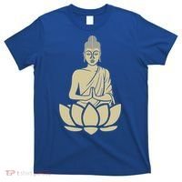 Spiritual Buddha Namaste And Lotus Meditation And Yoga Lifestyle Gift T-Shirt thumb 0