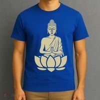 Spiritual Buddha Namaste And Lotus Meditation And Yoga Lifestyle Gift T-Shirt thumb 3