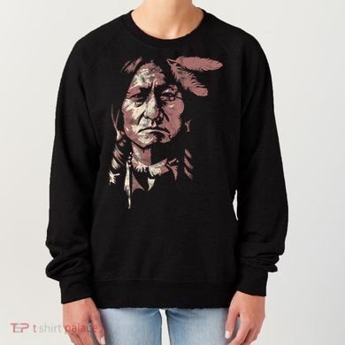 Sitting Bull Native American Chief Indian Warrior Women's Sweatshirt