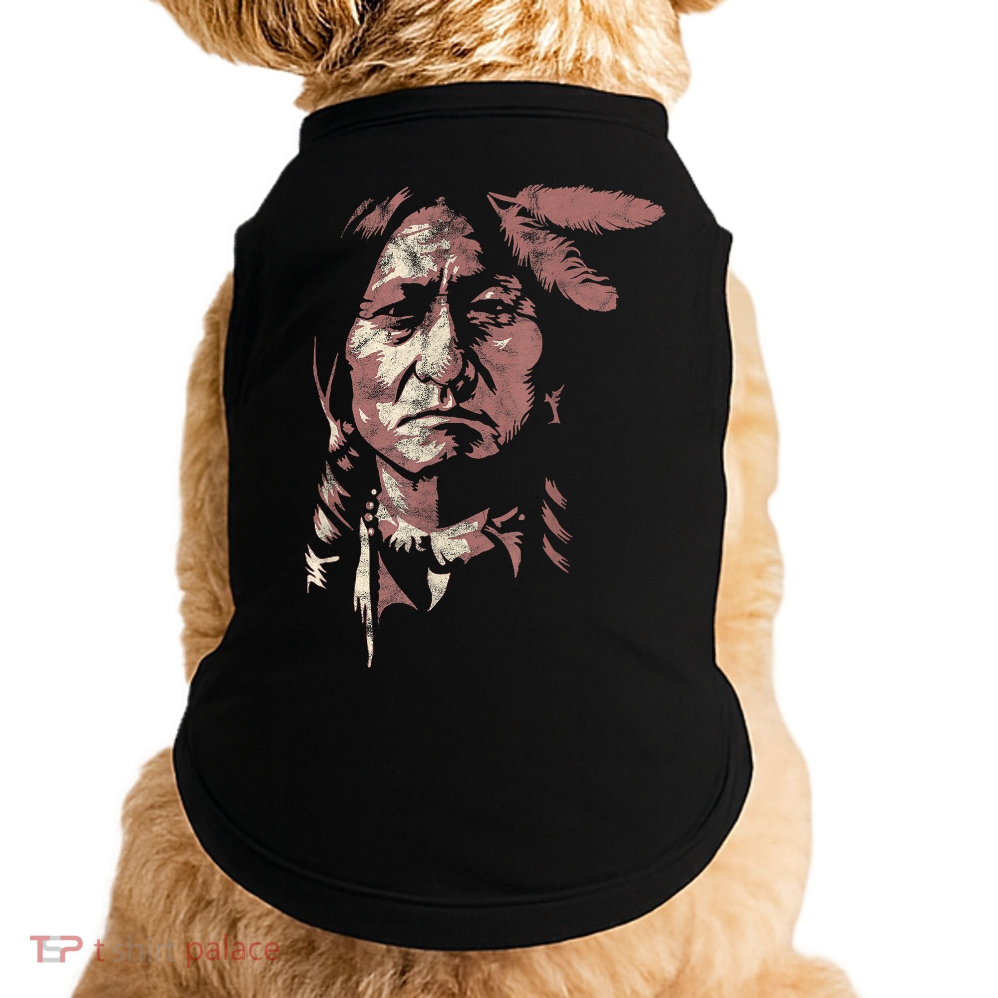 Sitting Bull Native American Chief Indian Warrior Doggie Tank