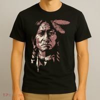Sitting Bull Native American Chief Indian Warrior T-Shirt thumb 3