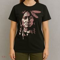 Sitting Bull Native American Chief Indian Warrior T-Shirt thumb 4