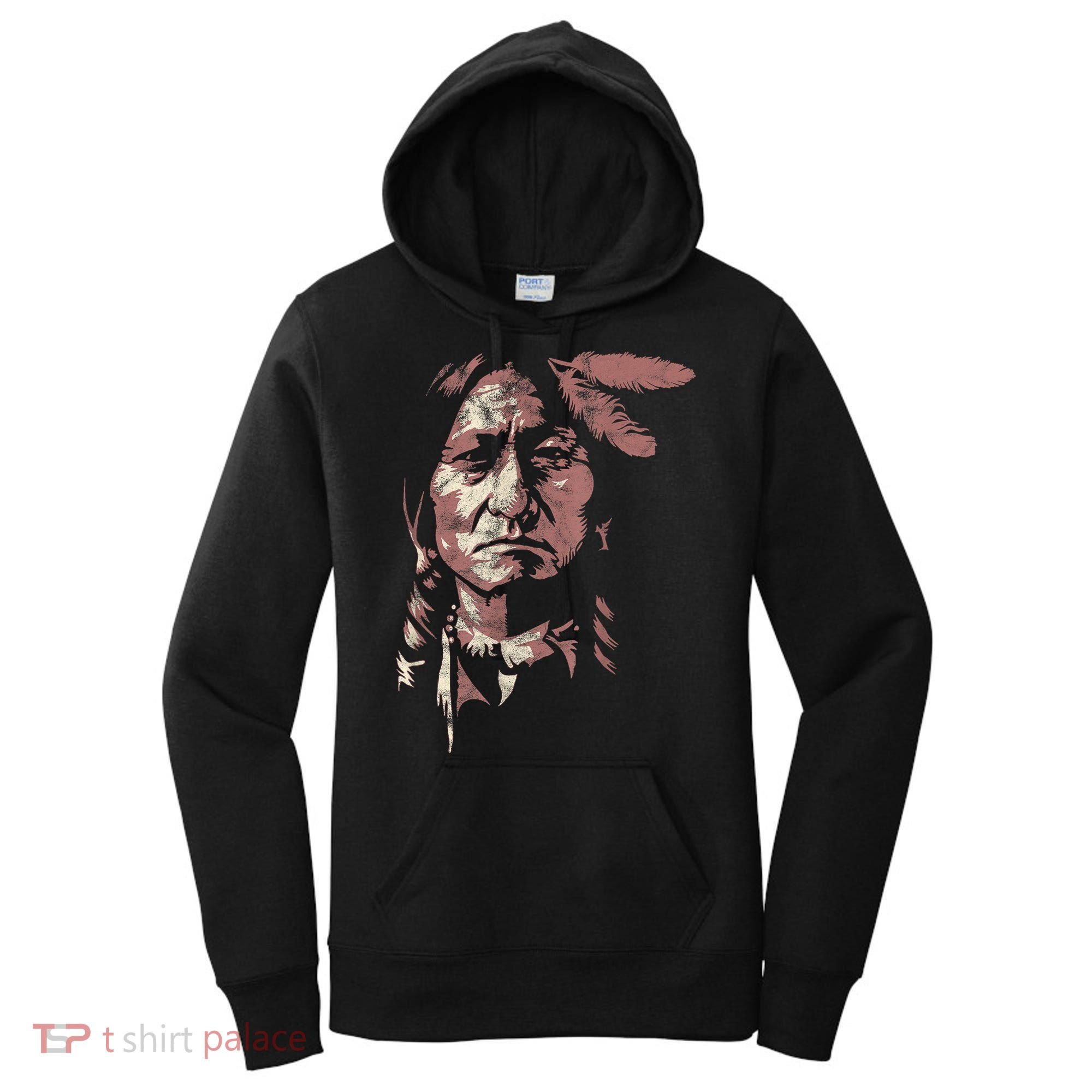 Sitting Bull Native American Chief Indian Warrior Women's Hoodie