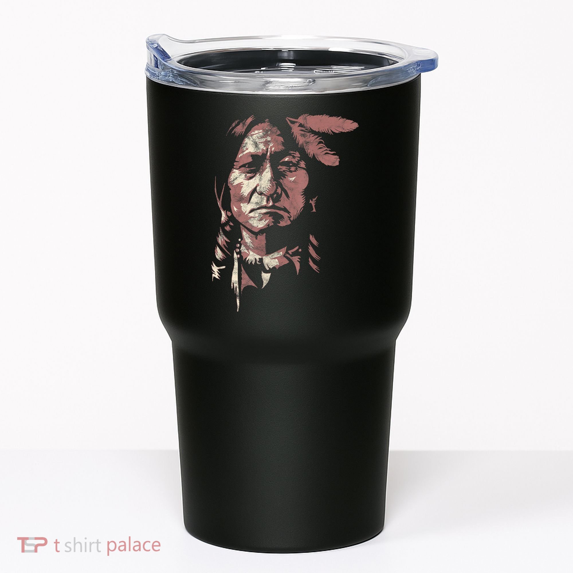 Sitting Bull Native American Chief Indian Warrior Tumbler