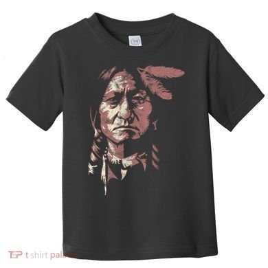 Sitting Bull Native American Chief Indian Warrior Toddler T-Shirt
