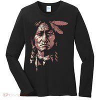 Sitting Bull Native American Chief Indian Warrior Women's Long Sleeve Shirt thumb 0