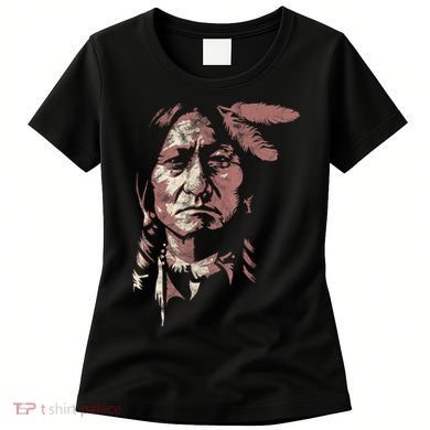 Sitting Bull Native American Chief Indian Warrior Women's T-Shirt