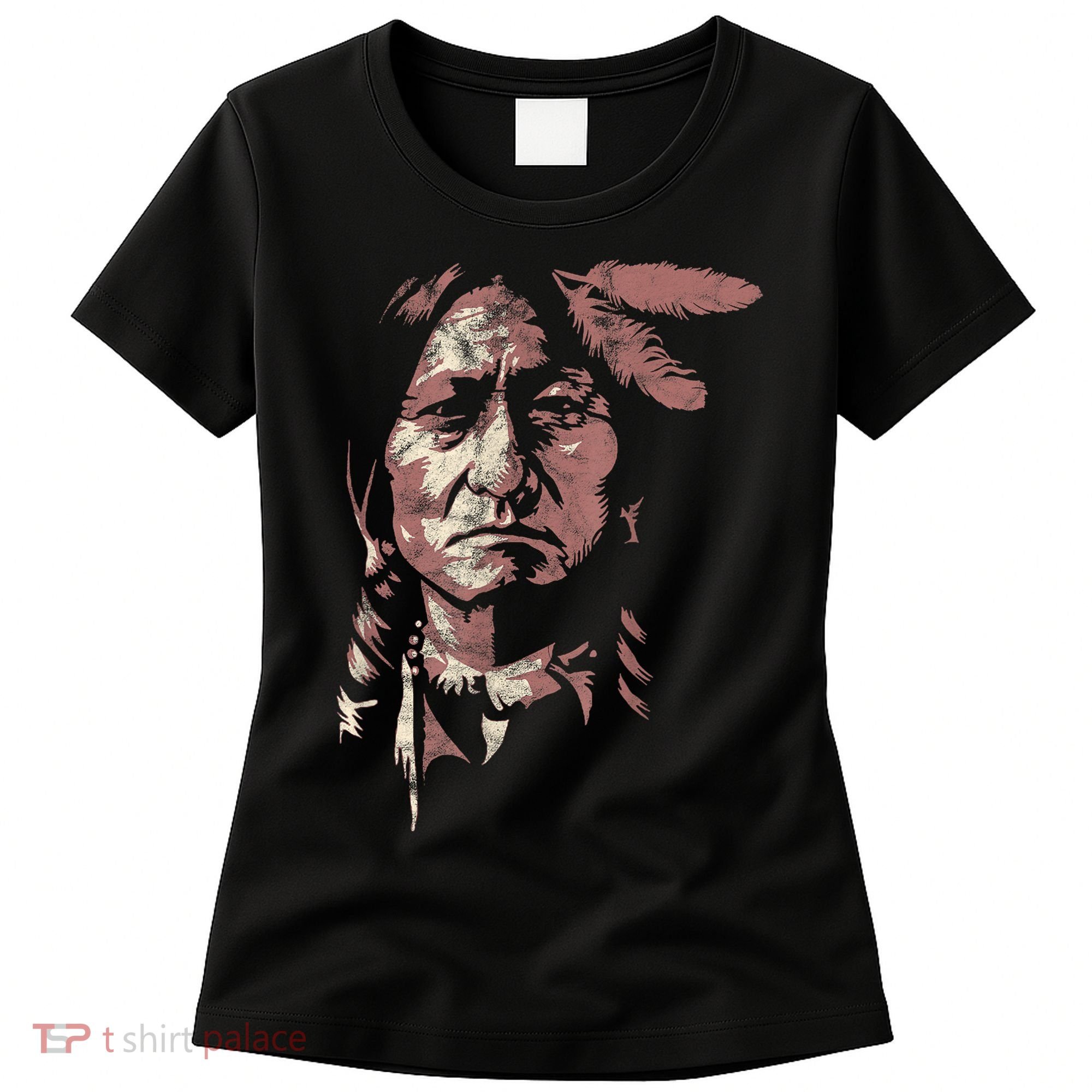 Sitting Bull Native American Chief Indian Warrior Women's T-Shirt