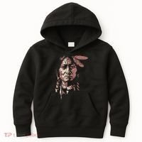 Sitting Bull Native American Chief Indian Warrior Kids Hoodie thumb 0