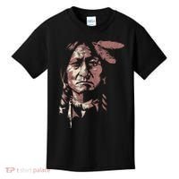 Sitting Bull Native American Chief Indian Warrior Kids T-Shirt thumb 0
