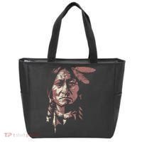 Sitting Bull Native American Chief Indian Warrior Tote Bag thumb 0