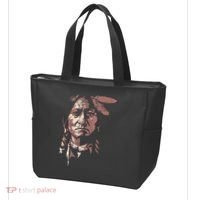 Sitting Bull Native American Chief Indian Warrior Tote Bag thumb 3