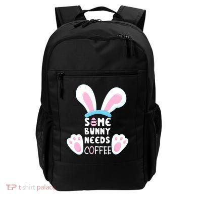 Some Bunny Needs Coffee   Rabbit Funny Easter Backpack