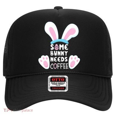 Some Bunny Needs Coffee   Rabbit Funny Easter Hat