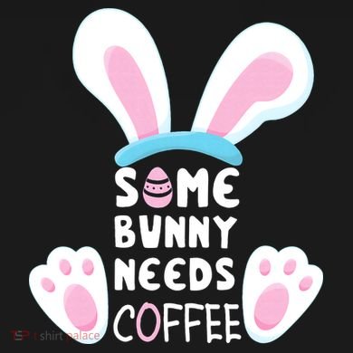 Some Bunny Needs Coffee   Rabbit Funny Easter Toddler Hoodie