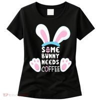 Some Bunny Needs Coffee   Rabbit Funny Easter Women's T-Shirt thumb 0