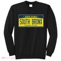 South Bronx New York Ny Home Neighborhood License Plate Sweatshirt thumb 0