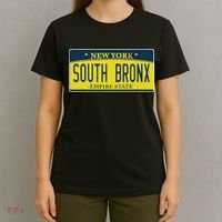 South Bronx New York Ny Home Neighborhood License Plate T-Shirt thumb 4