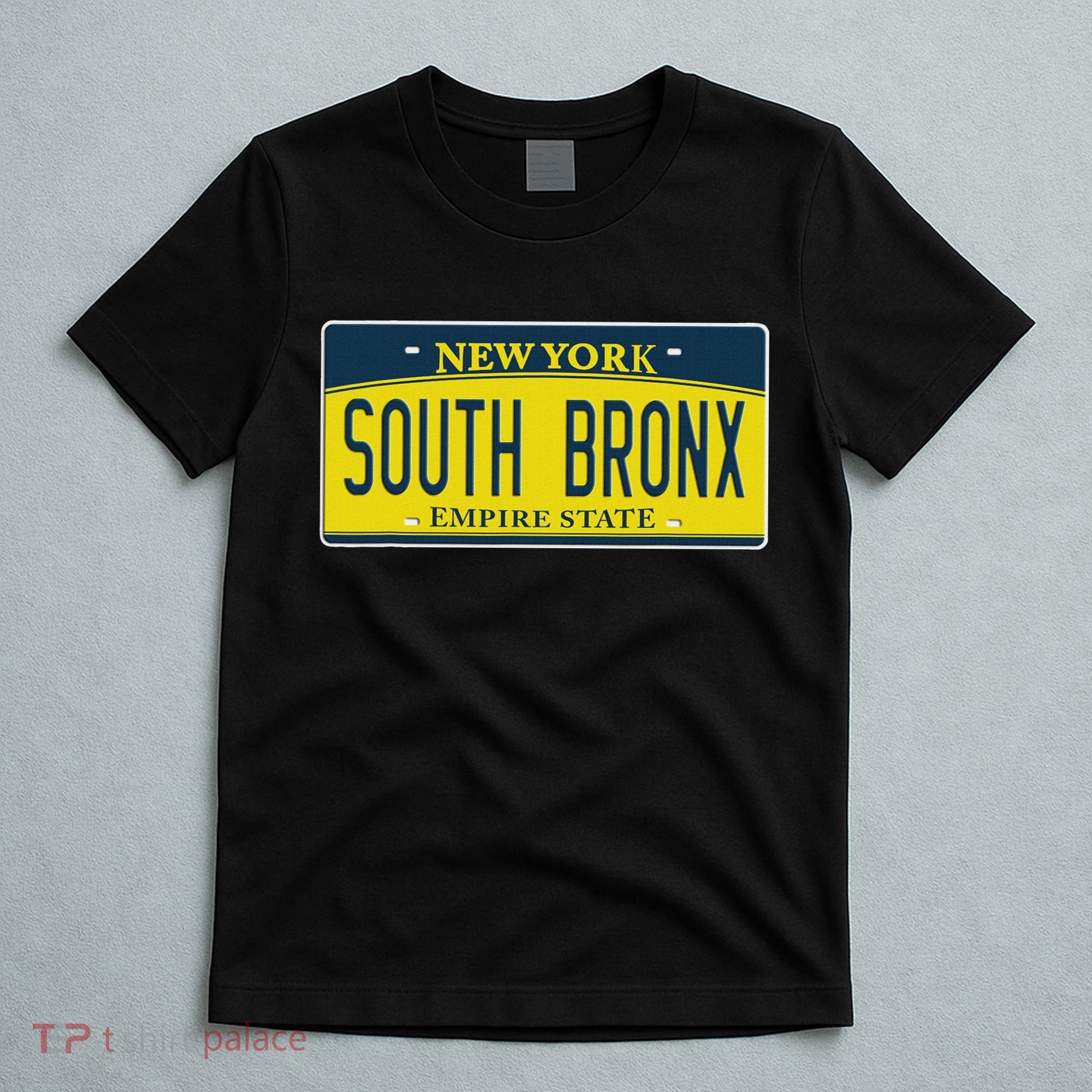 South Bronx New York Ny Home Neighborhood License Plate T-Shirt