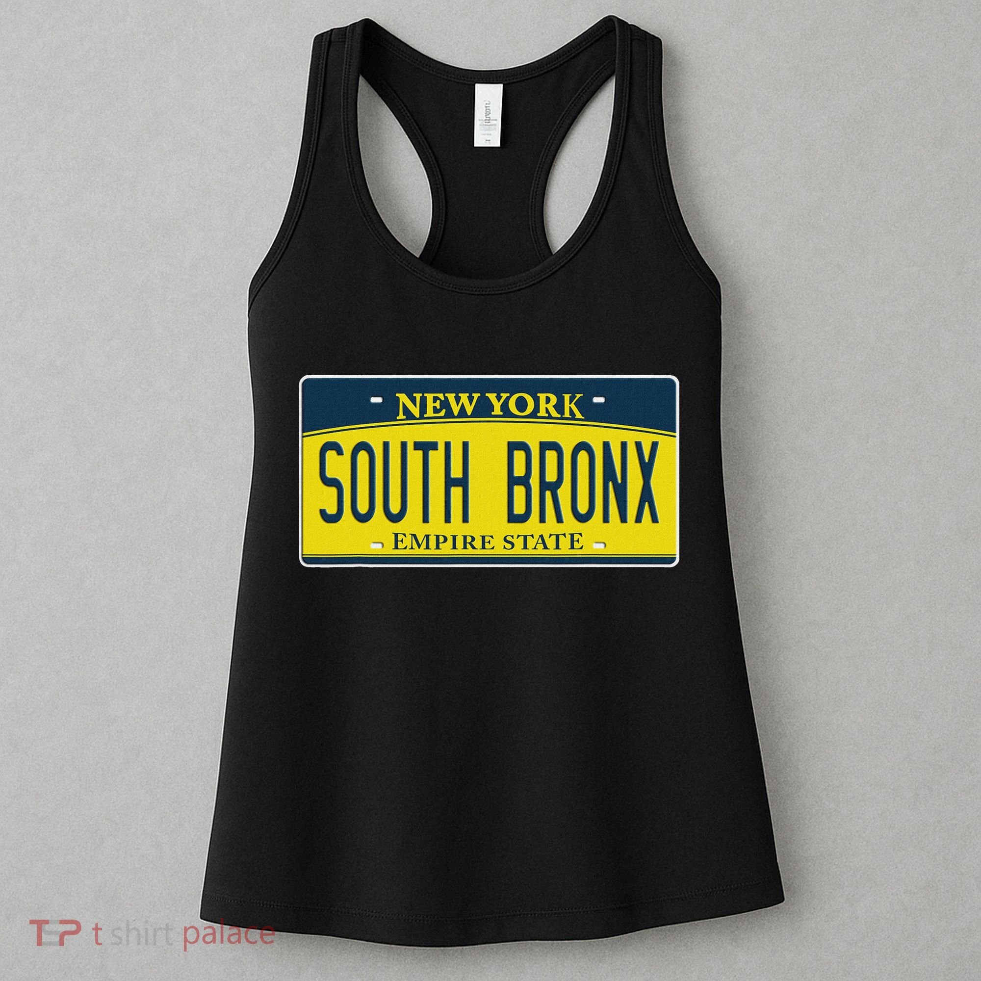 South Bronx New York Ny Home Neighborhood License Plate Women's Tank Top